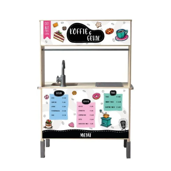 Koffie & gebak keukensticker