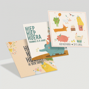 Verjaardag kaarten mix