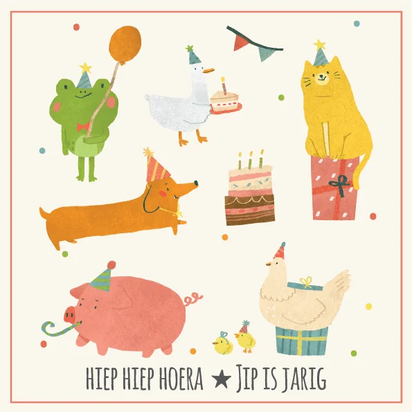 Hiep hoera feestmuts printable