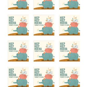 Hoera stapel dieren voorbeeld