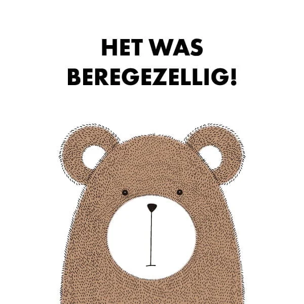 Beregezellig beer label
