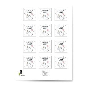 Little lady unicorn label