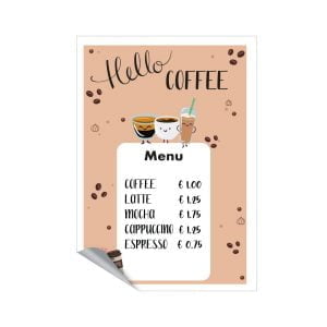 Hello coffee menukaart