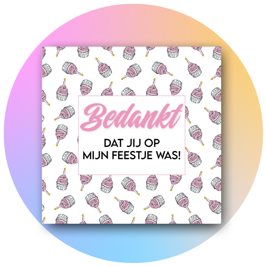 Bedankt printable