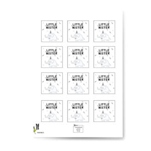 Little mister printable