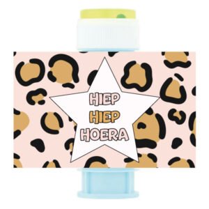 Leopard roze bellenblaas