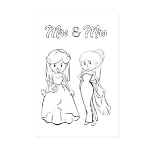 Mrs Mrs kleurplaat