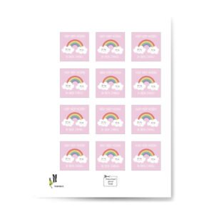 Hoera regenboog wolk