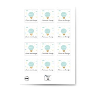 Luchtballon broertje labels