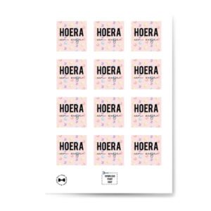 Speen print zusje labels