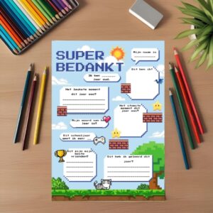 Bedankt game invulkaart