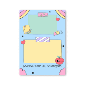 Bedankt-appel-invulkaart