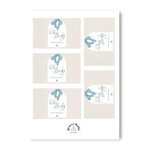 Strik blauw bellenblaas