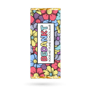 Bloemen bedankt choco wikkel