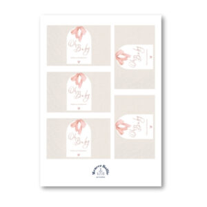 Strik roze bellenblaas