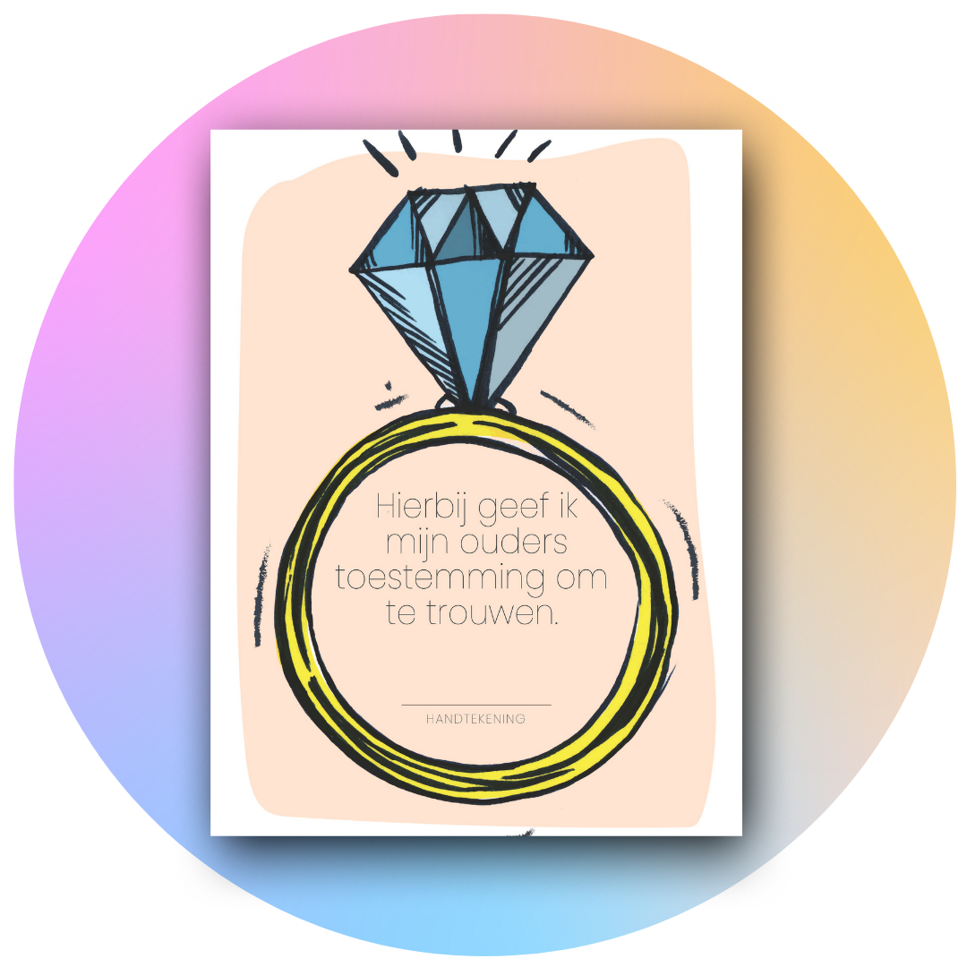 trowakte wedding printable