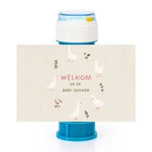 Babyshower gans bellenblaaswikkel