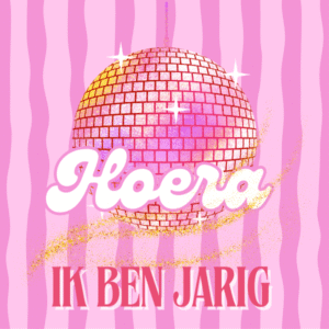 Disco hoera roze label