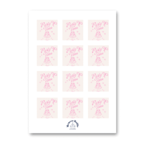 Party time roze label