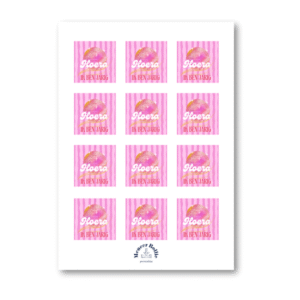 Disco hoera roze labels