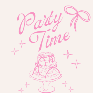 Party time roze label