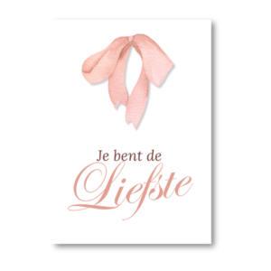 De liefste strik wijnlabel