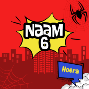 Spidey naam cijfer label