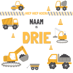 Bouw naam cijfer label