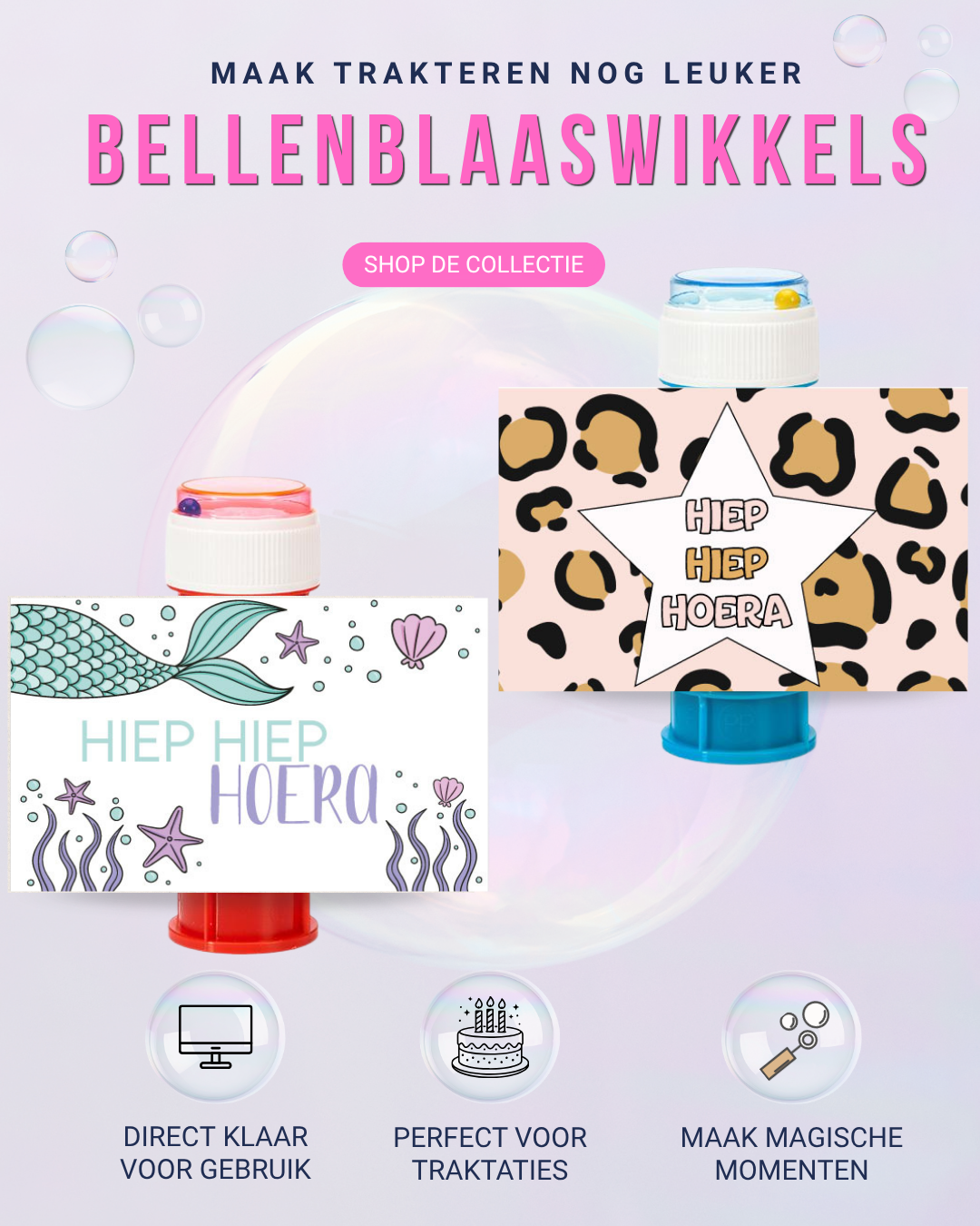 Banner mobiel bellenblaas
